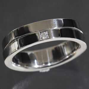 Harry Winston Diamond Ring No 13.5 Pt950 Guarantee E1929